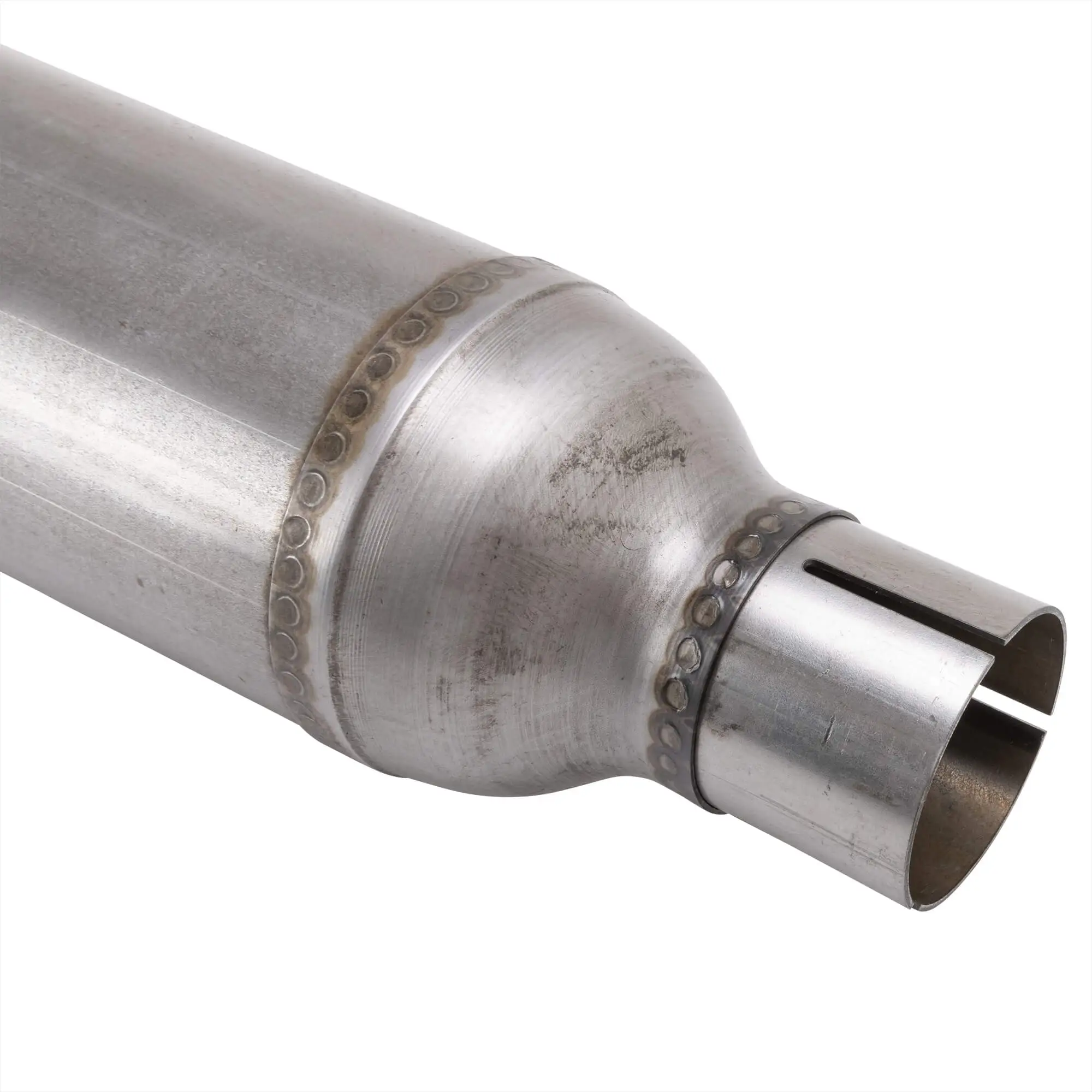 Gasbox 24 Inch Cigar Muffler 1958-1972 Harley-Davidson - Raw - OEM # 65235-58 - Image 3