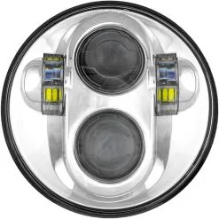 Cyron Motor 5-3/4 Inch Diameter LED Projector Style Replacement Headlight - Chrome