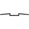 Cycle Standard Z Bar Handlebars - 1 Inch - 2 Inch Rise - Black