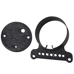 DRAG Specialties Single Gauge Bracket - Black - 1995-2011 Harley-Davidson XL883 1995-2005 FXD Models