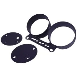 DRAG Specialties Dual Gauge Bracket - Black - 1995-2001 Harley-Davidson XL1200 99-05 FXDX 95-00 FXDX-CONV