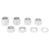 Lowbrow Customs 8 Piece Aluminum Wheel Axle Spacer Kit - 1.125 Inch O.D. X 3/4 Inch I.D.