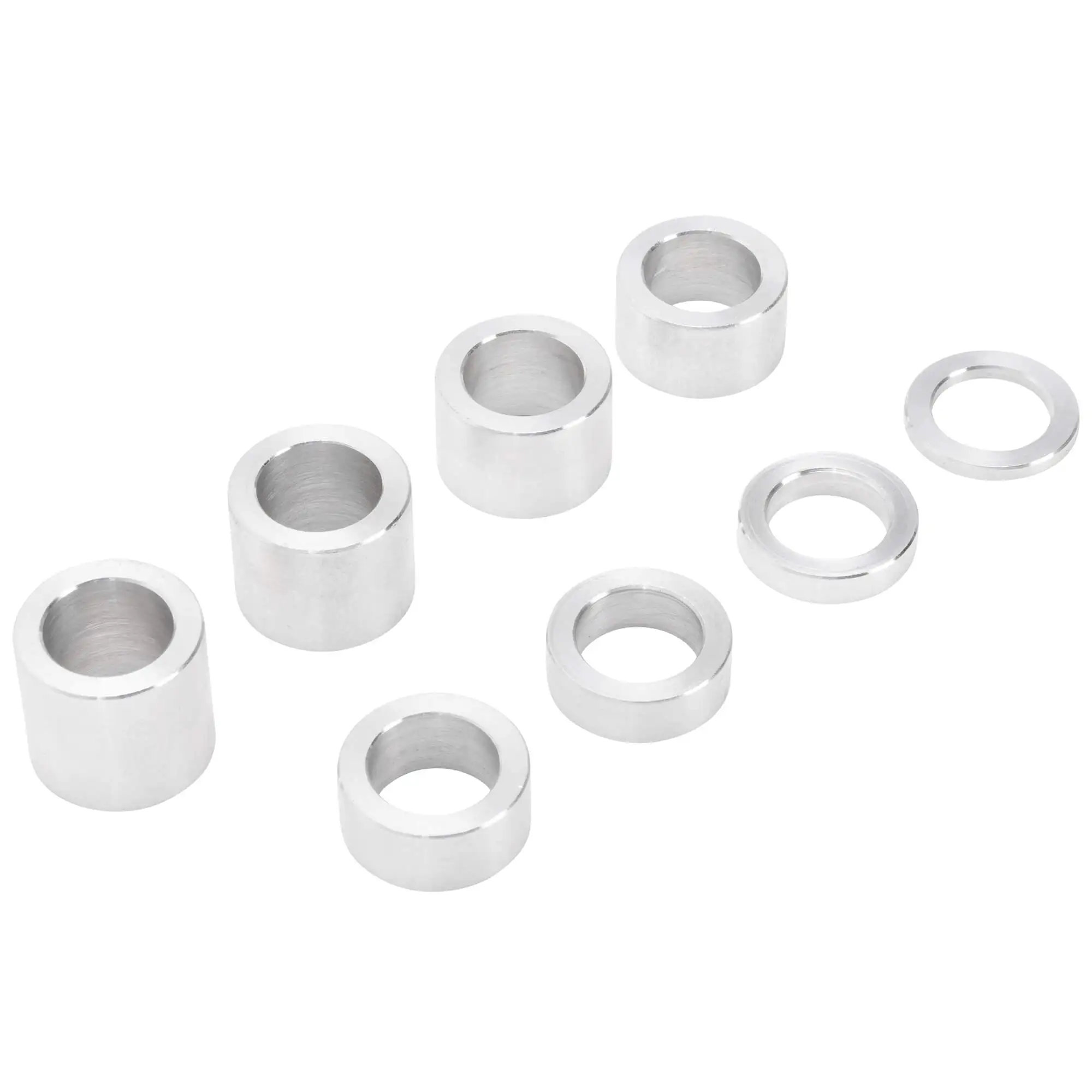 Lowbrow Customs 8 Piece Aluminum Wheel Axle Spacer Kit - 1.125 Inch O.D. X 3/4 Inch I.D. - Image 2