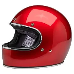 Biltwell Gringo DOT/ECE Approved Full Face Helmet - Metallic Cherry Red