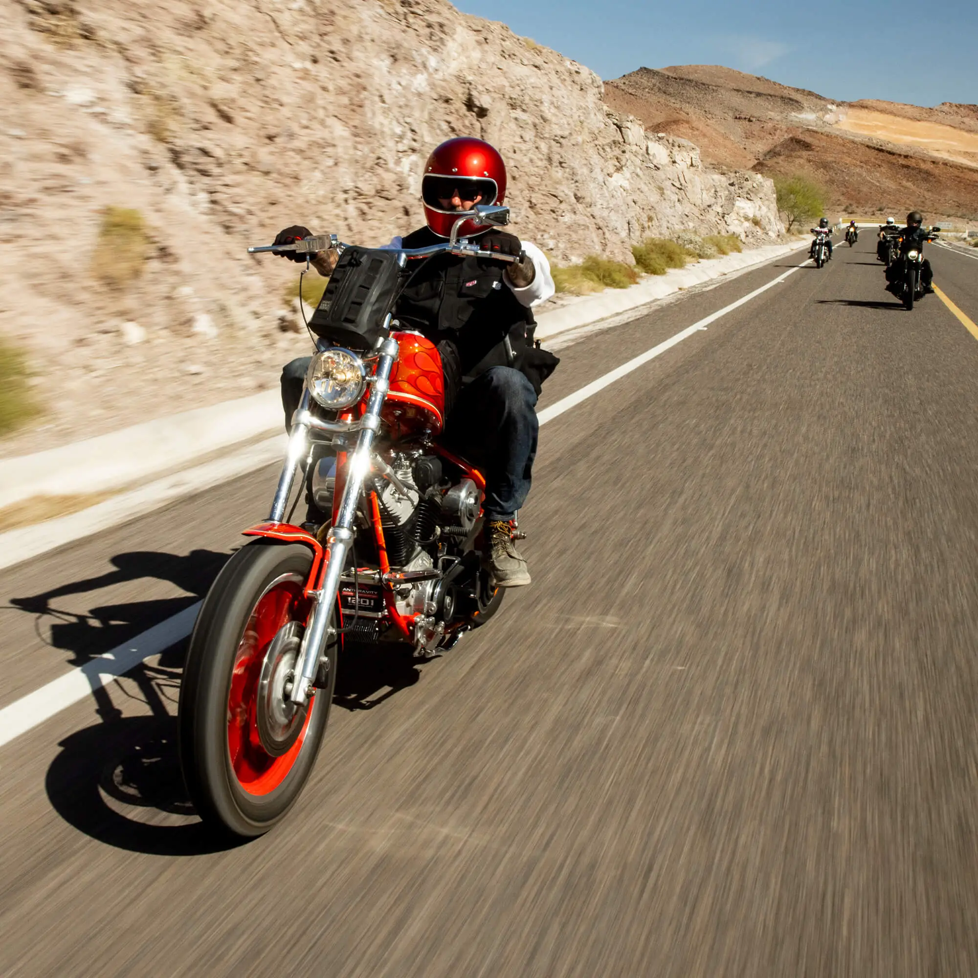 Biltwell Gringo DOT/ECE Approved Full Face Helmet - Metallic Cherry Red - Image 13