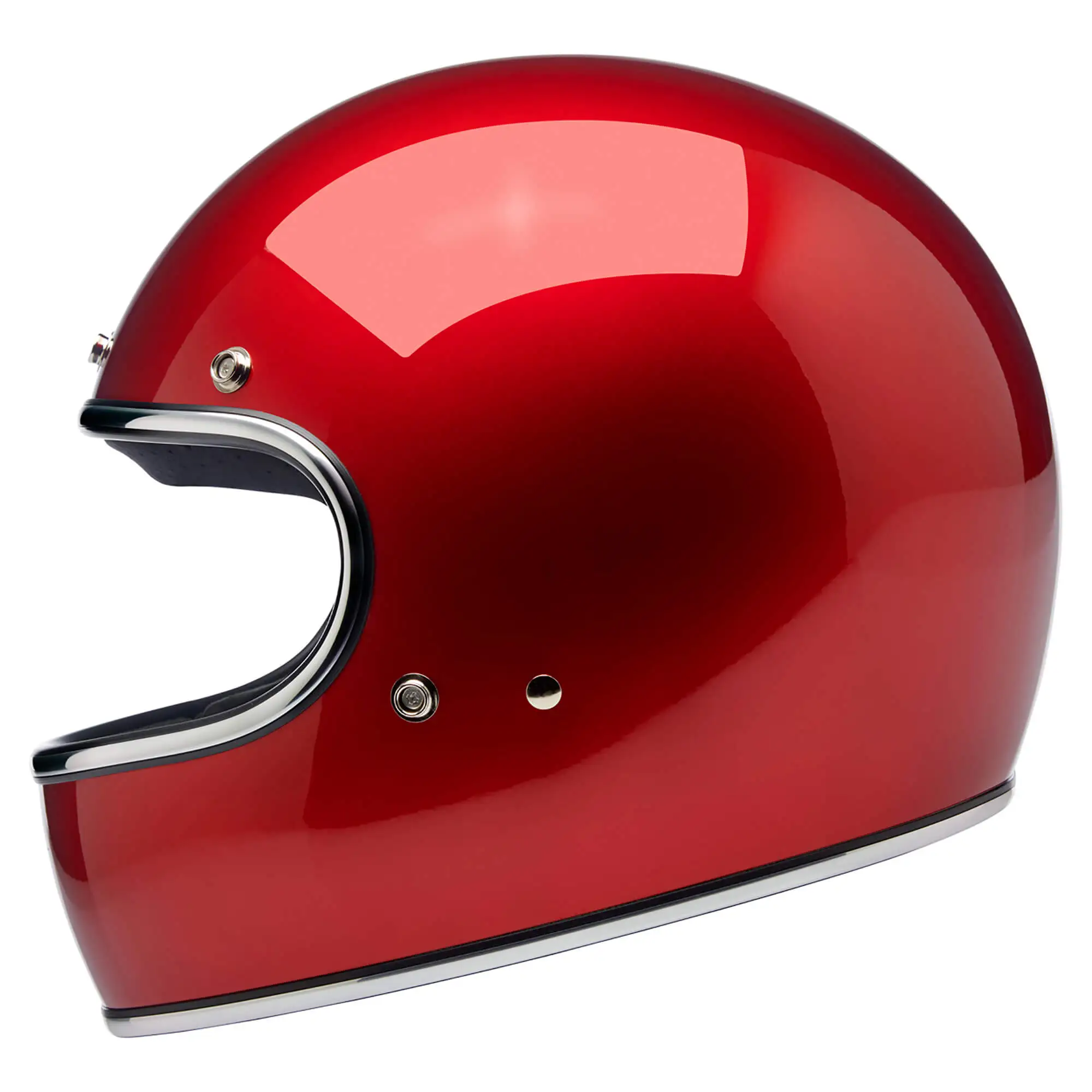 Biltwell Gringo DOT/ECE Approved Full Face Helmet - Metallic Cherry Red - Image 6