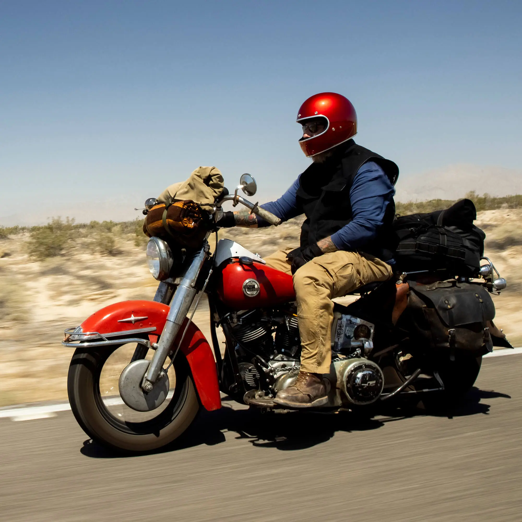 Biltwell Gringo DOT/ECE Approved Full Face Helmet - Metallic Cherry Red - Image 8