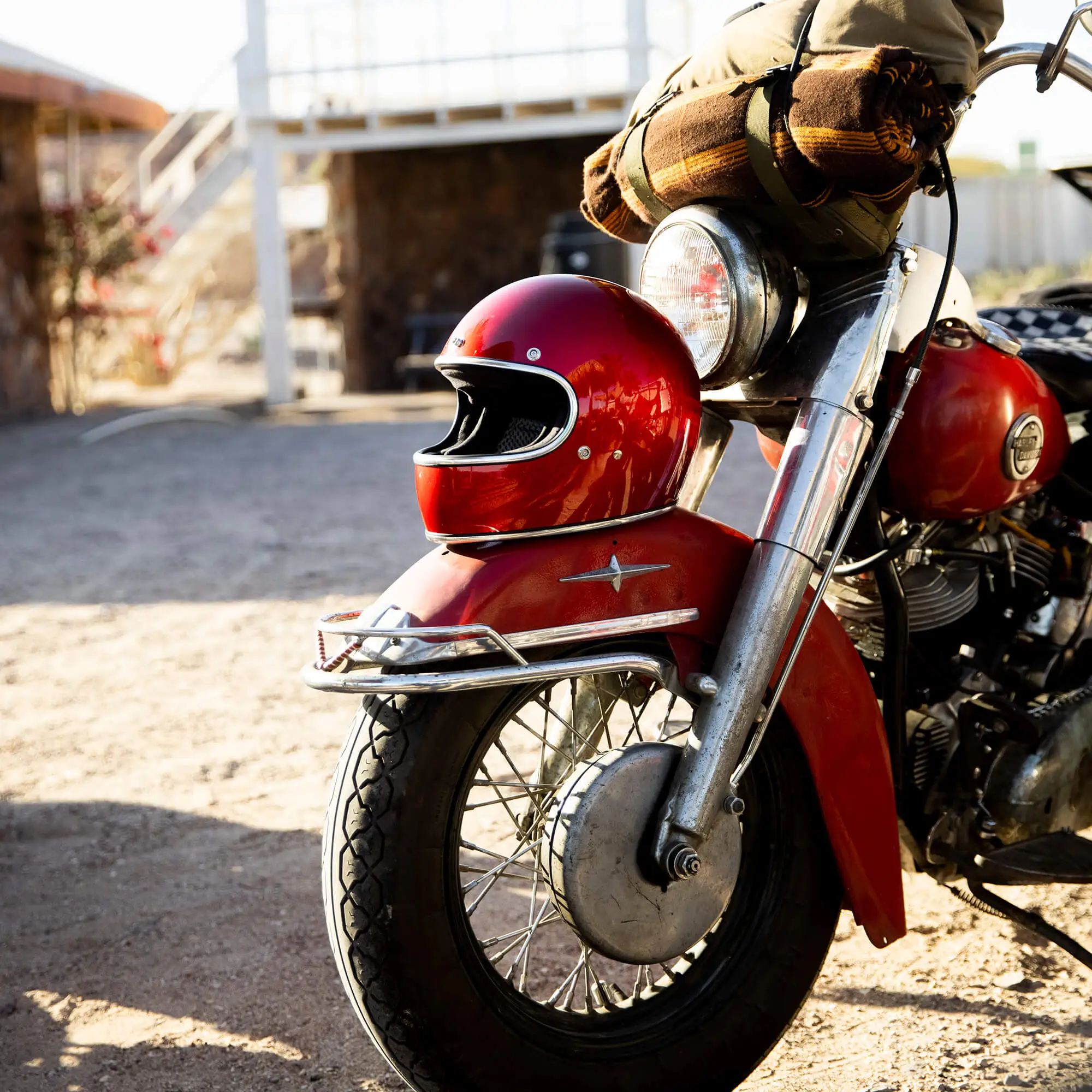 Biltwell Gringo DOT/ECE Approved Full Face Helmet - Metallic Cherry Red - Image 10