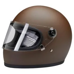 Biltwell Gringo S DOT/ECE Approved Full Face Helmet - Flat Chocolate