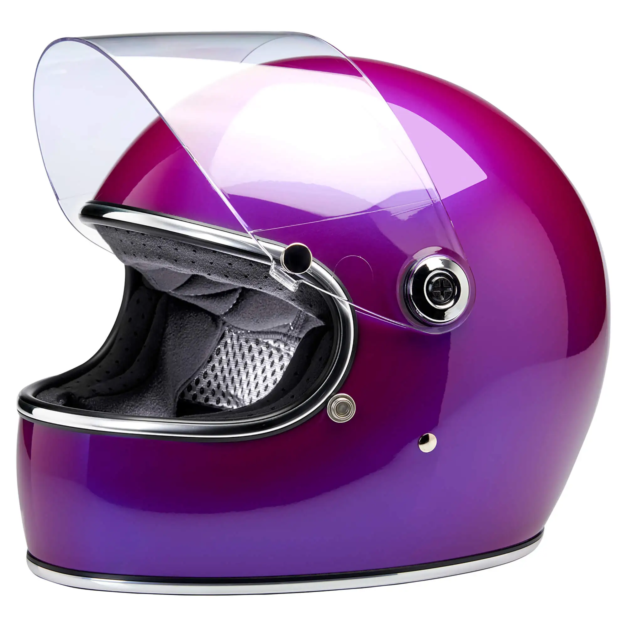 Biltwell Gringo S DOT/ECE Approved Full Face Helmet - Metallic Grape - Image 4