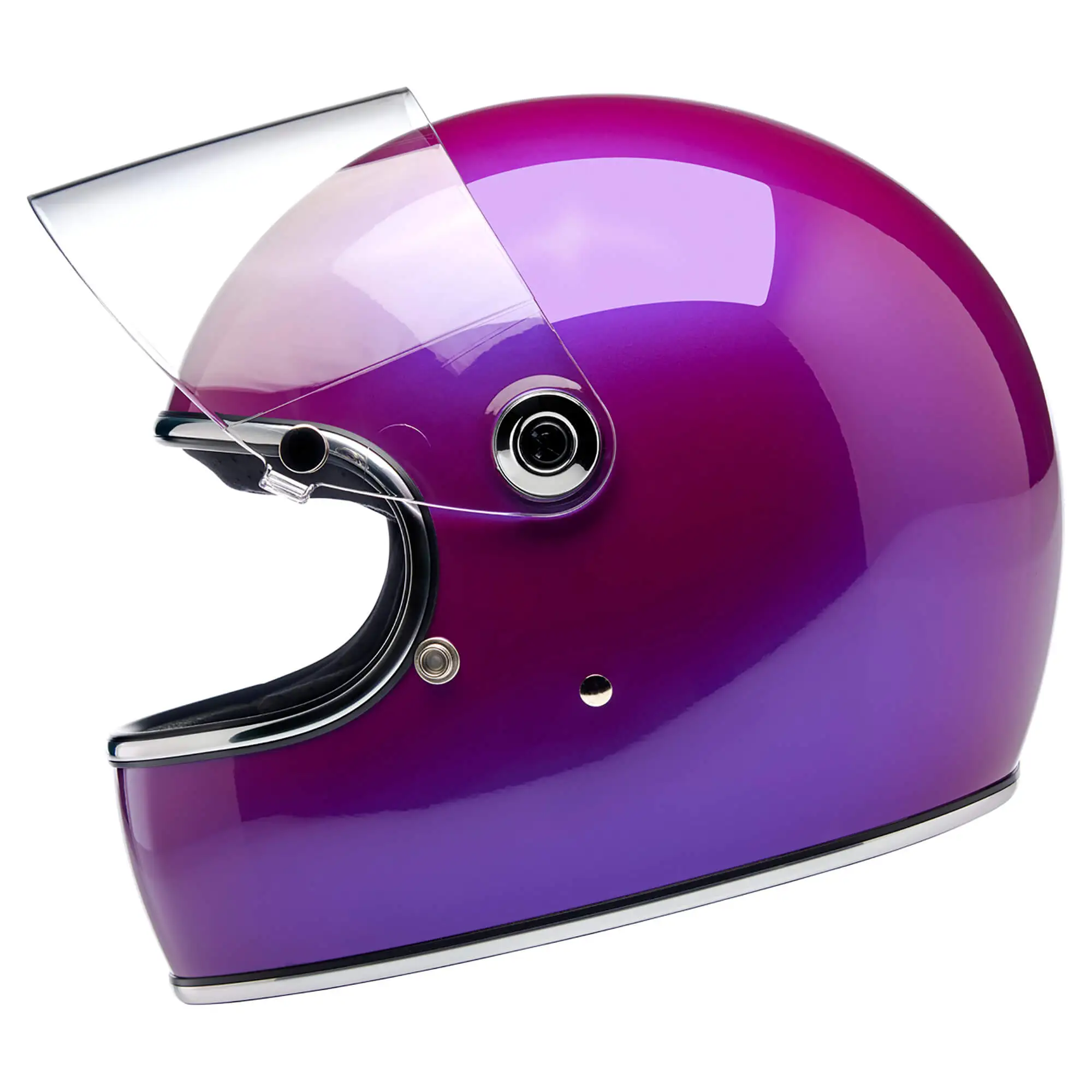 Biltwell Gringo S DOT/ECE Approved Full Face Helmet - Metallic Grape - Image 7