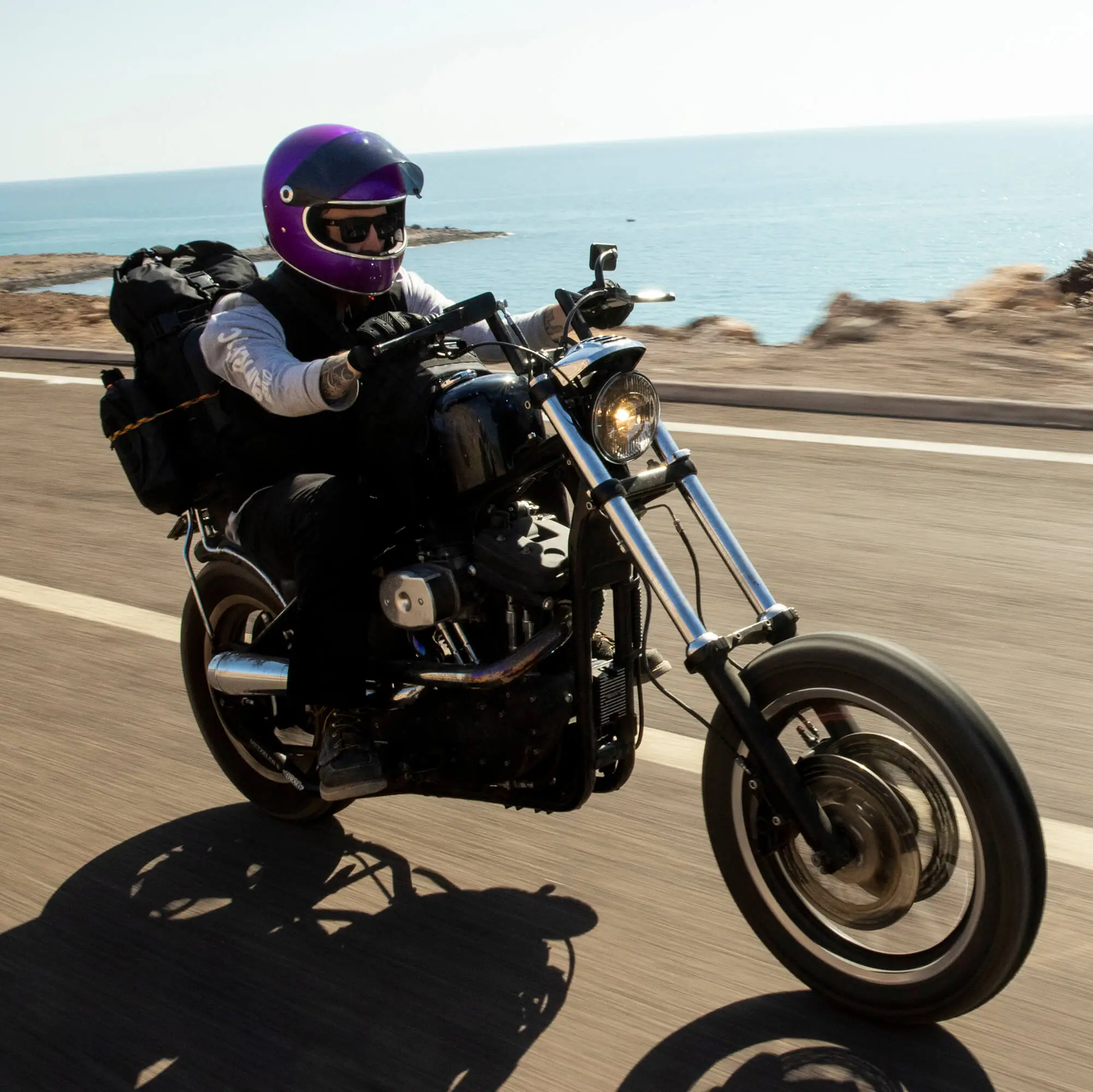 Biltwell Gringo S DOT/ECE Approved Full Face Helmet - Metallic Grape - Image 10