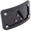 Cycle Standard Curved License Plate Bracket - Black