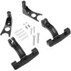 DRAG Specialties Passenger Floorboard Mount Kit - Black - 2000-17 Harley-Davidson FXST/C, FLST/C