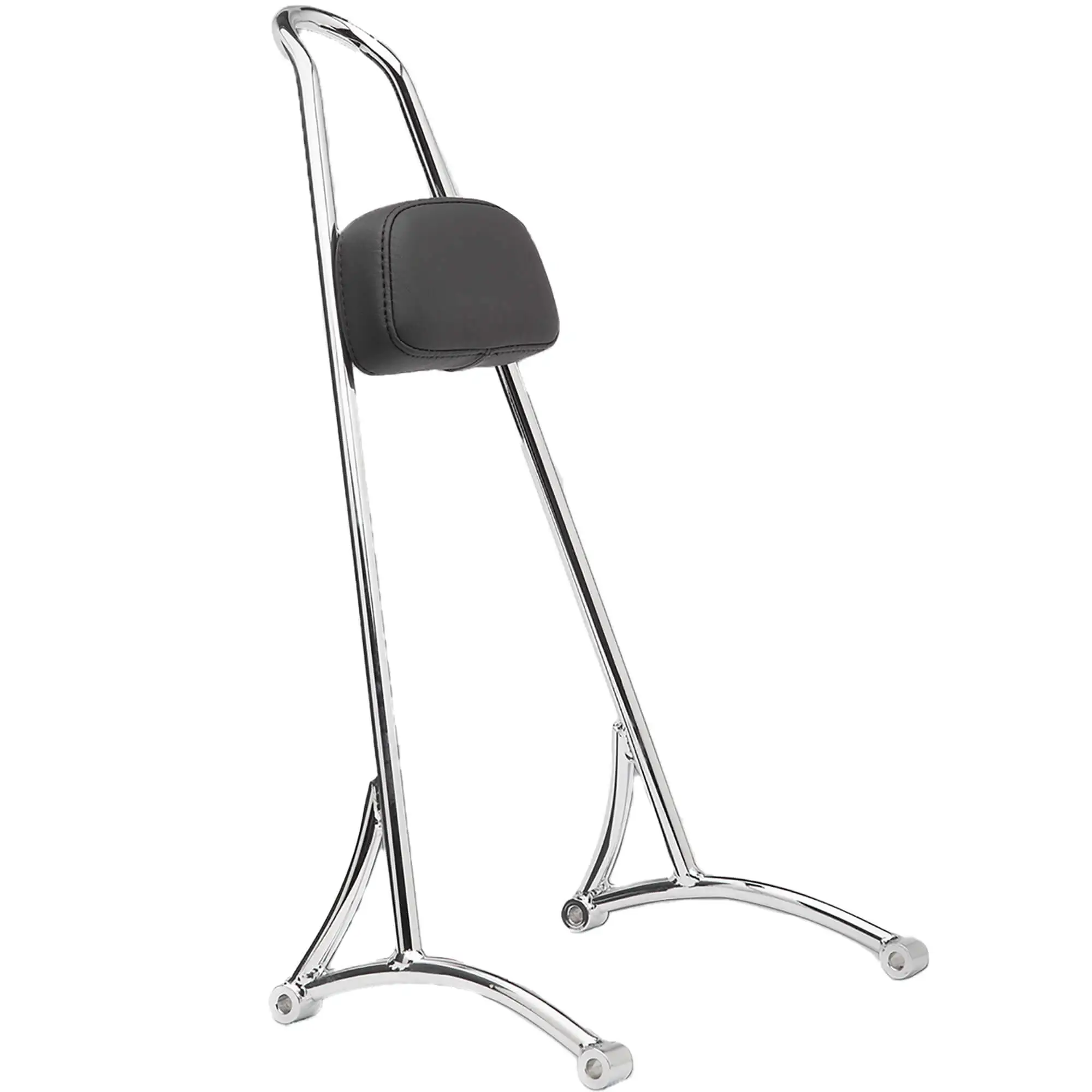 Burly Brand Tall 20" Bolt On Sissy Bar W/Pad - Chrome - 1996-2003 Harley-Davidson Sportster XL