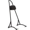 Burly Brand Tall 20" Bolt On Sissy Bar W/Pad - Black - 2006-2017 Harley-Davidson Dyna