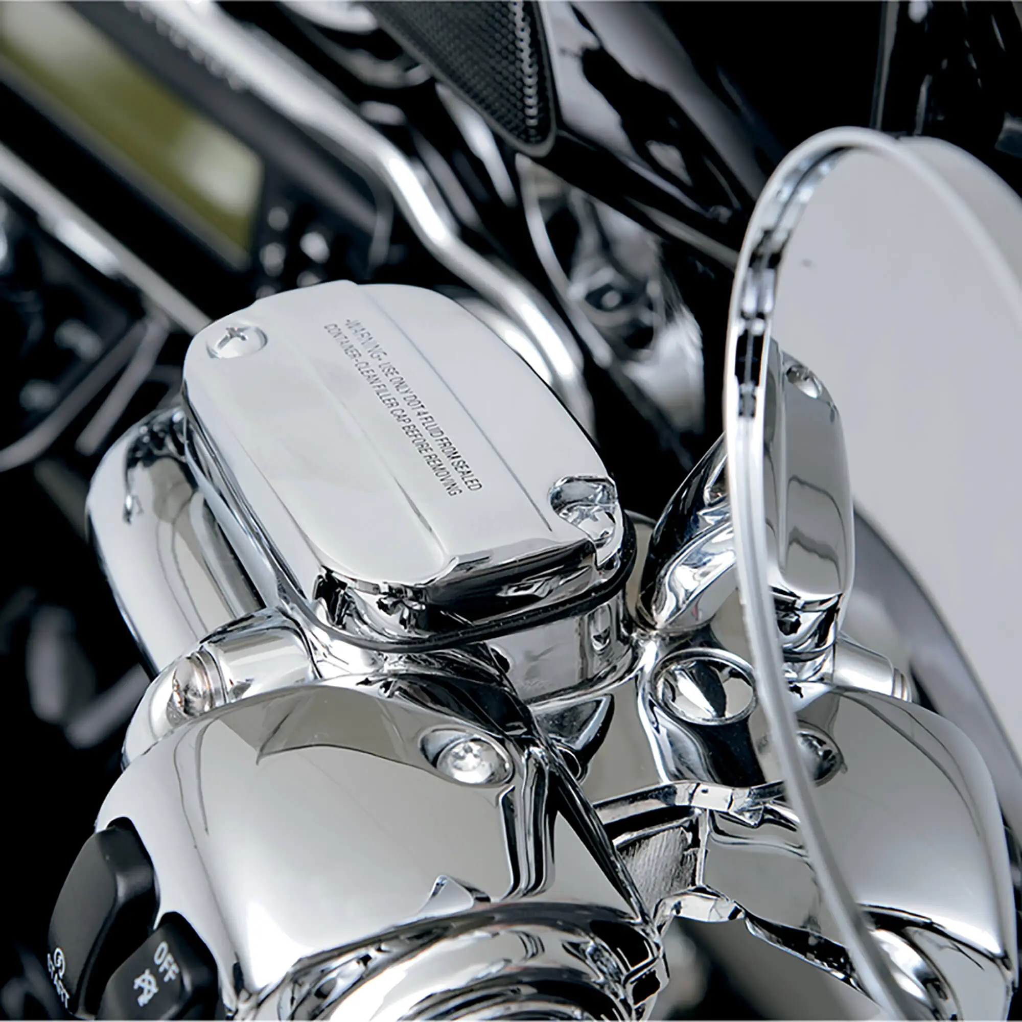DRAG Specialties Brake/Mechanical Clutch Controls Kit - Chrome - 2008-13 Harley-Davidson FLHX/FLHT/FLTR/FLHR - Image 3