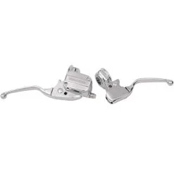 DRAG Specialties Brake/Mechanical Clutch Controls Kit - Chrome - 2008-13 Harley-Davidson FLHX/FLHT/FLTR/FLHR