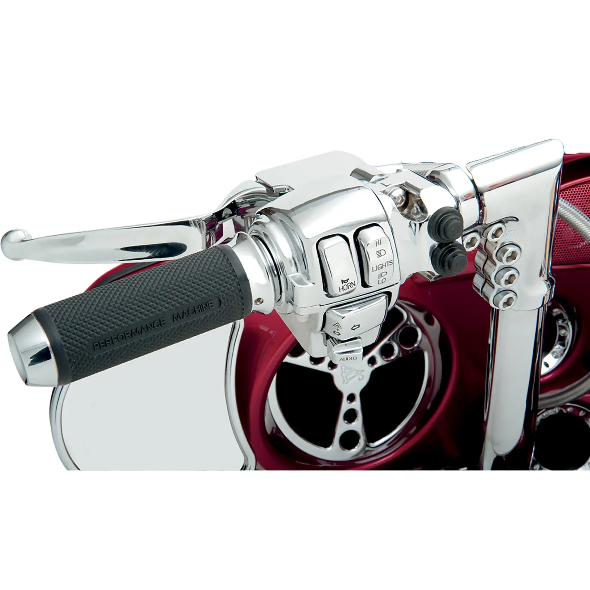 DRAG Specialties Brake/Mechanical Clutch Controls Kit - Chrome - 2008-13 Harley-Davidson FLHX/FLHT/FLTR/FLHR - Image 6