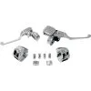 DRAG Specialties Brake/Mechanical Clutch Controls Kit W/o Switches - Chrome - 2011-14 FXS/FLS/FLST 11-13 FXCW/C 12-17 FXD/FXDWG