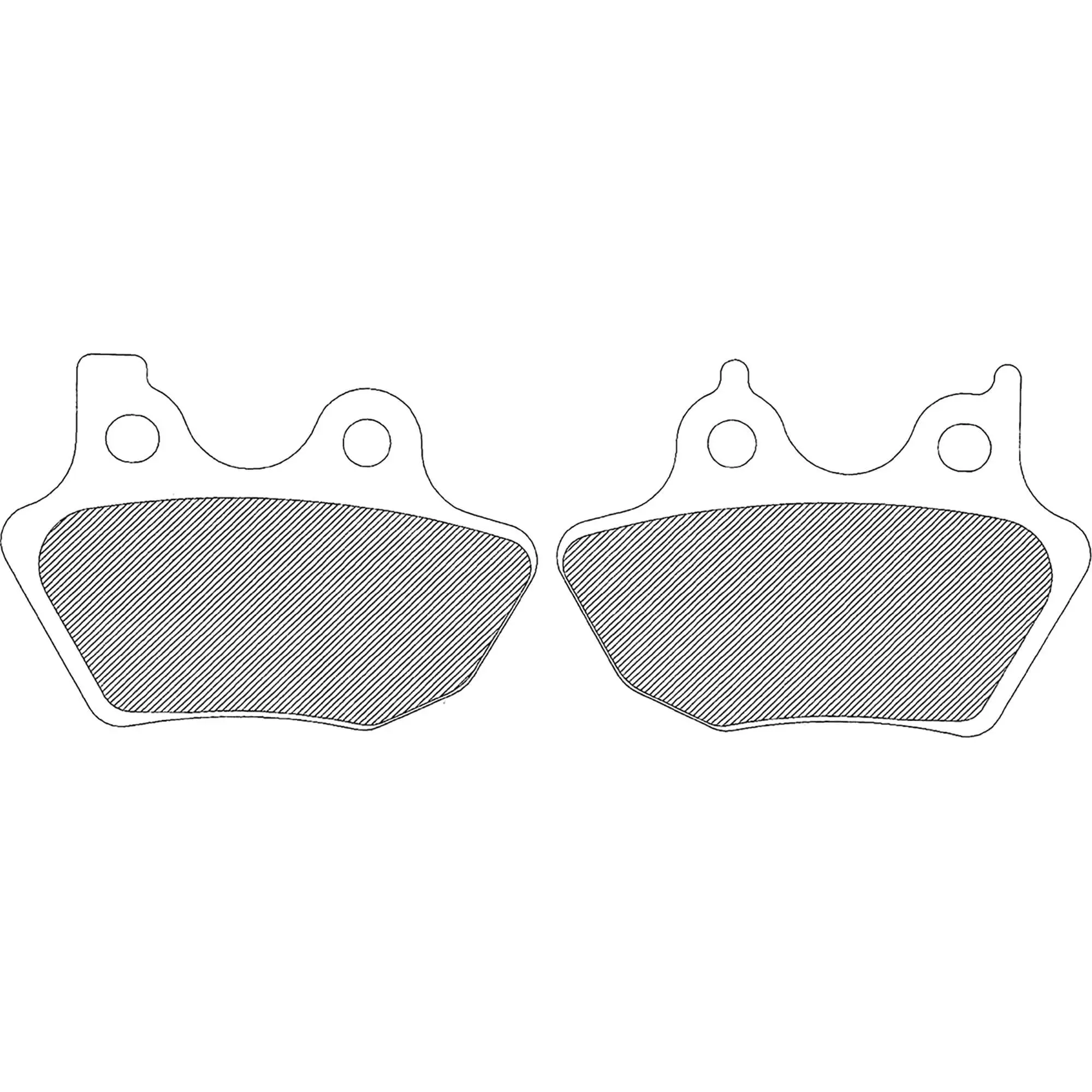 DRAG Specialties Sintered Front/Rear Brake Pads 2000-07 H-D Big Twin 00-03 XL 02-05 V-Rod - Image 2