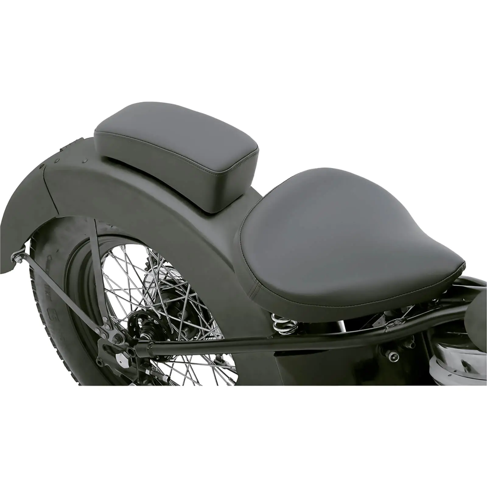 DRAG Specialties Large Pillion P-Pad - Black - Smooth - Image 2