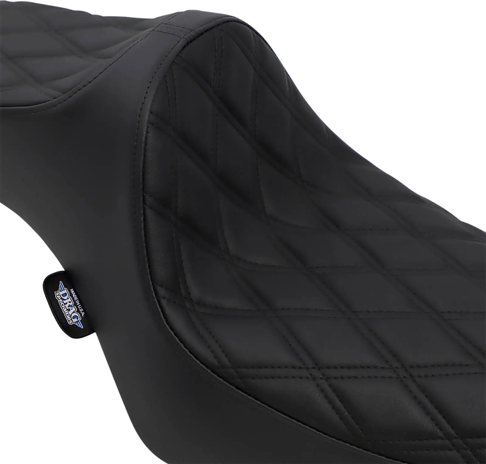 DRAG Specialties Predator III 2-Up Seat - Double Diamond - 1982-2003 Harley-Davidson Sportster XL - Image 3