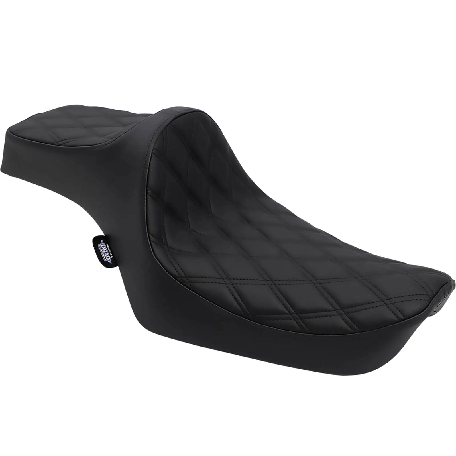 DRAG Specialties Predator III 2-Up Seat - Double Diamond - 1982-2003 Harley-Davidson Sportster XL
