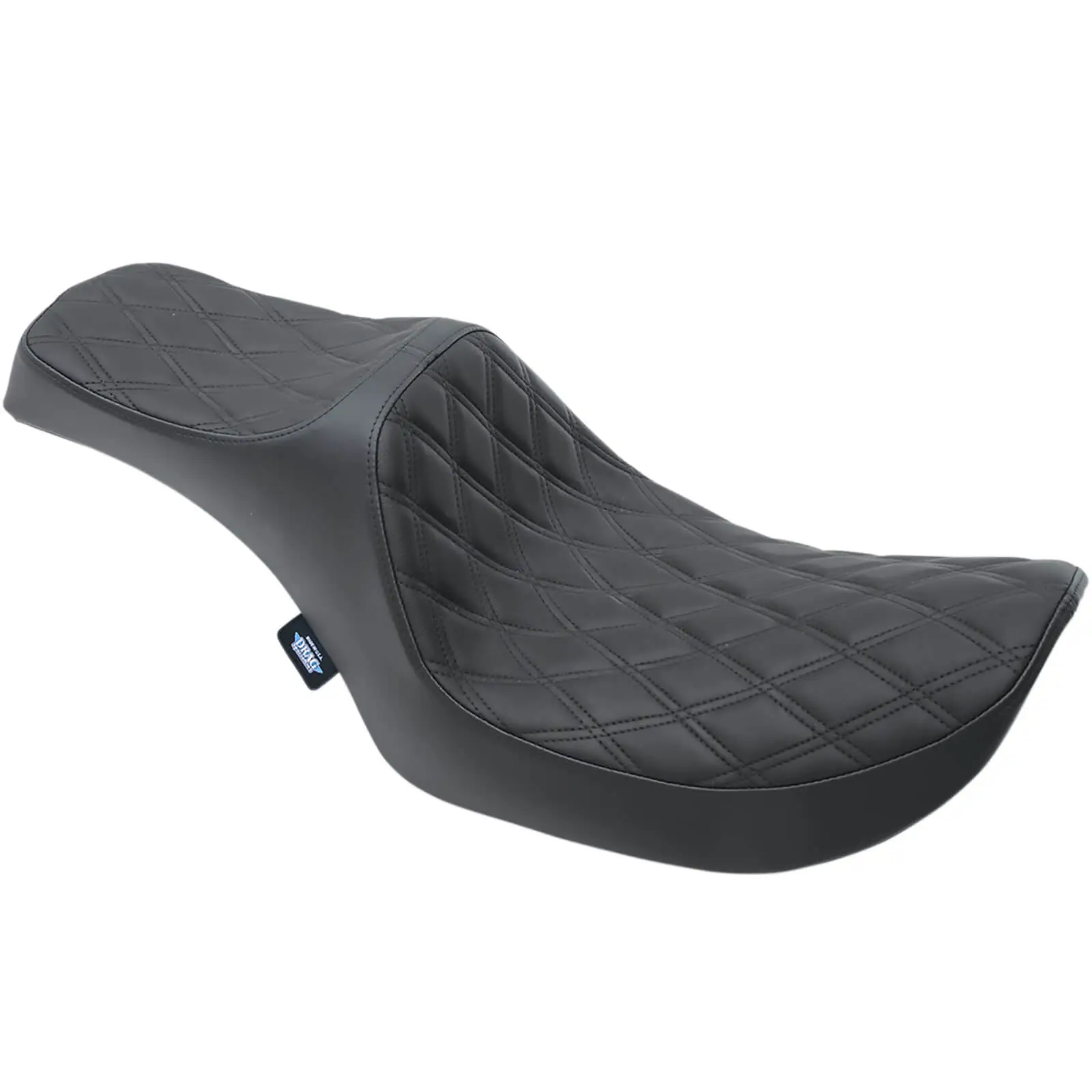 DRAG Specialties Predator III 2-Up Seat - Double Diamond - 1982-2000 Harley-Davidson FXR