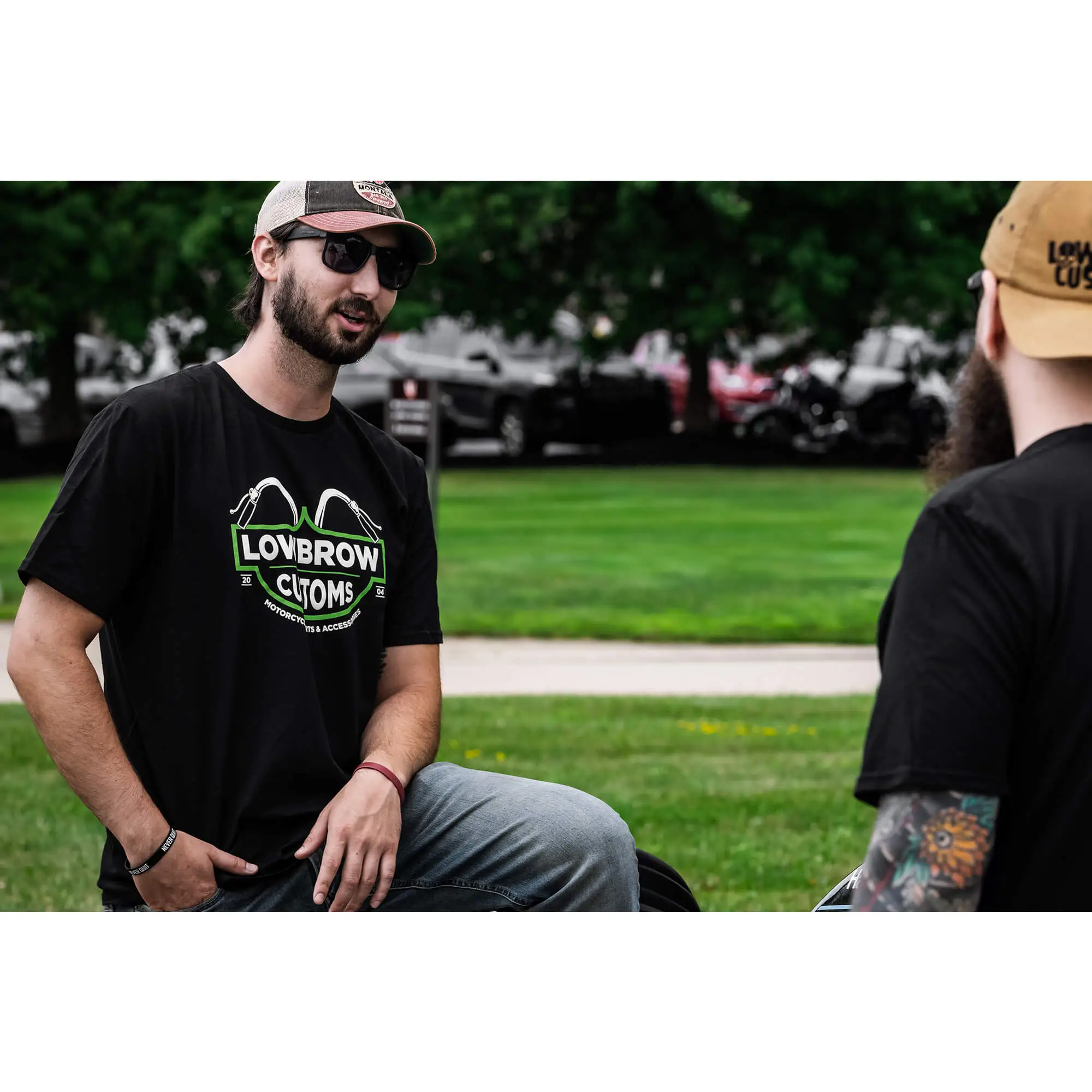 Lowbrow Customs Bar And Shield T-Shirt - Image 4