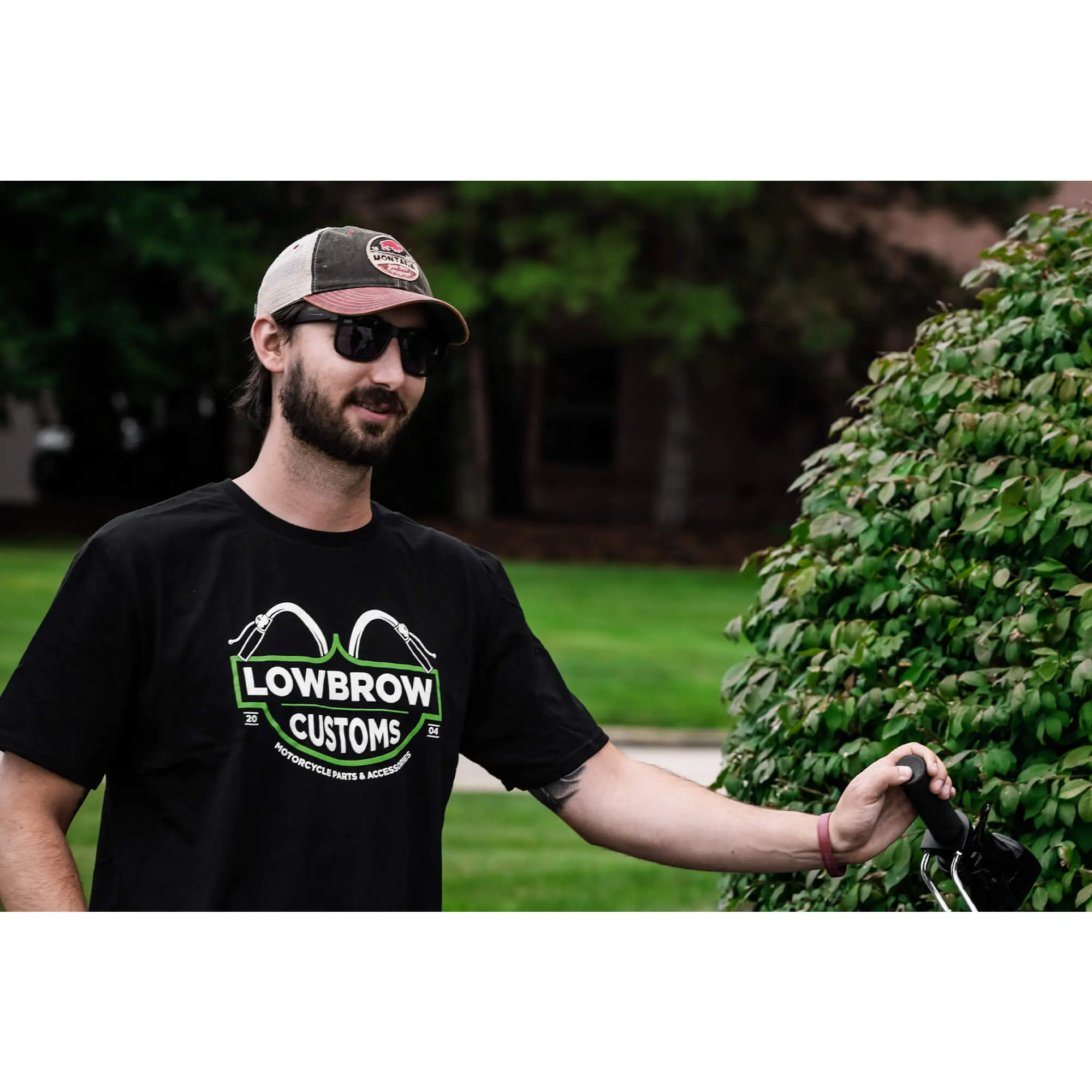 Lowbrow Customs Bar And Shield T-Shirt - Image 5