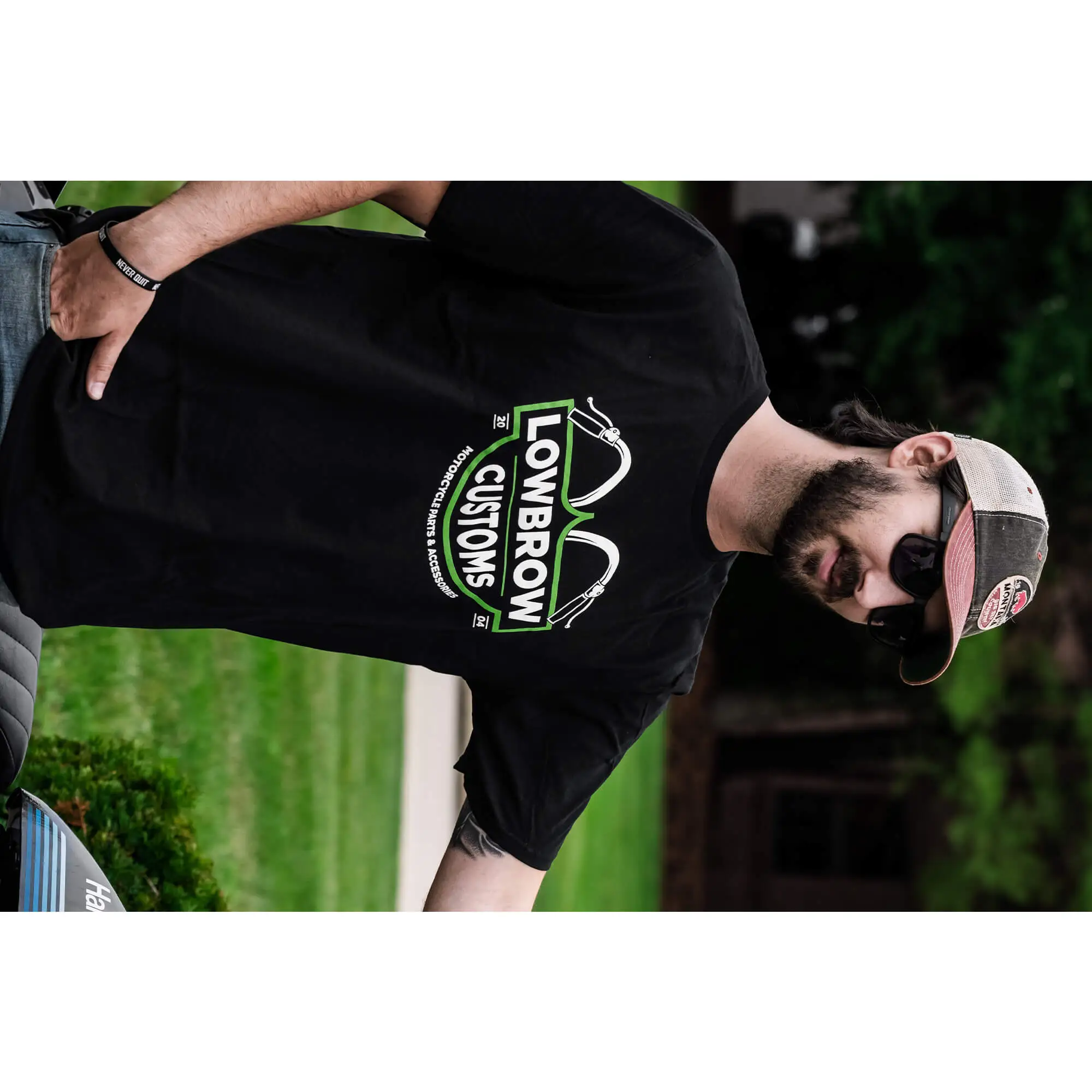 Lowbrow Customs Bar And Shield T-Shirt - Image 6