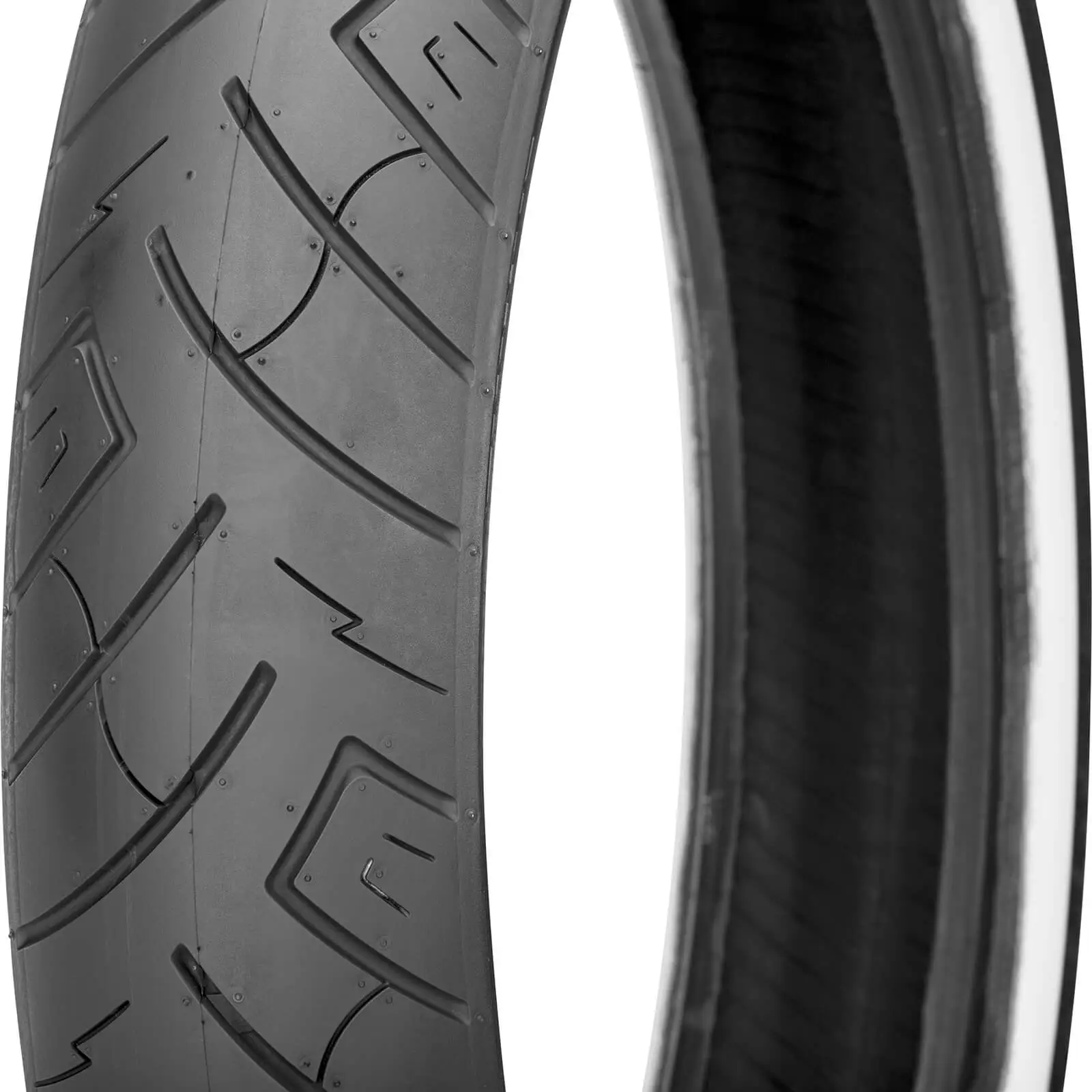 Shinko Motorcycle Tires SR777 Whitewall Front Motorcycle Tire - 130/70B18 - Image 4