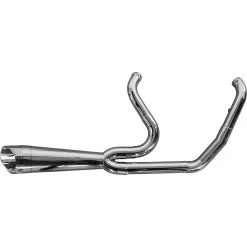 Two Brothers Racing Exhausts Comp-S Turnout 2 Into 1 Exhaust System - Polished - 2006-2017 Harley-Davidson Dyna