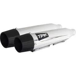 Two Brothers Racing Exhausts Comp-S Slip-On Mufflers - Chrome - Harley-Davidson Sportster And Dyna Models