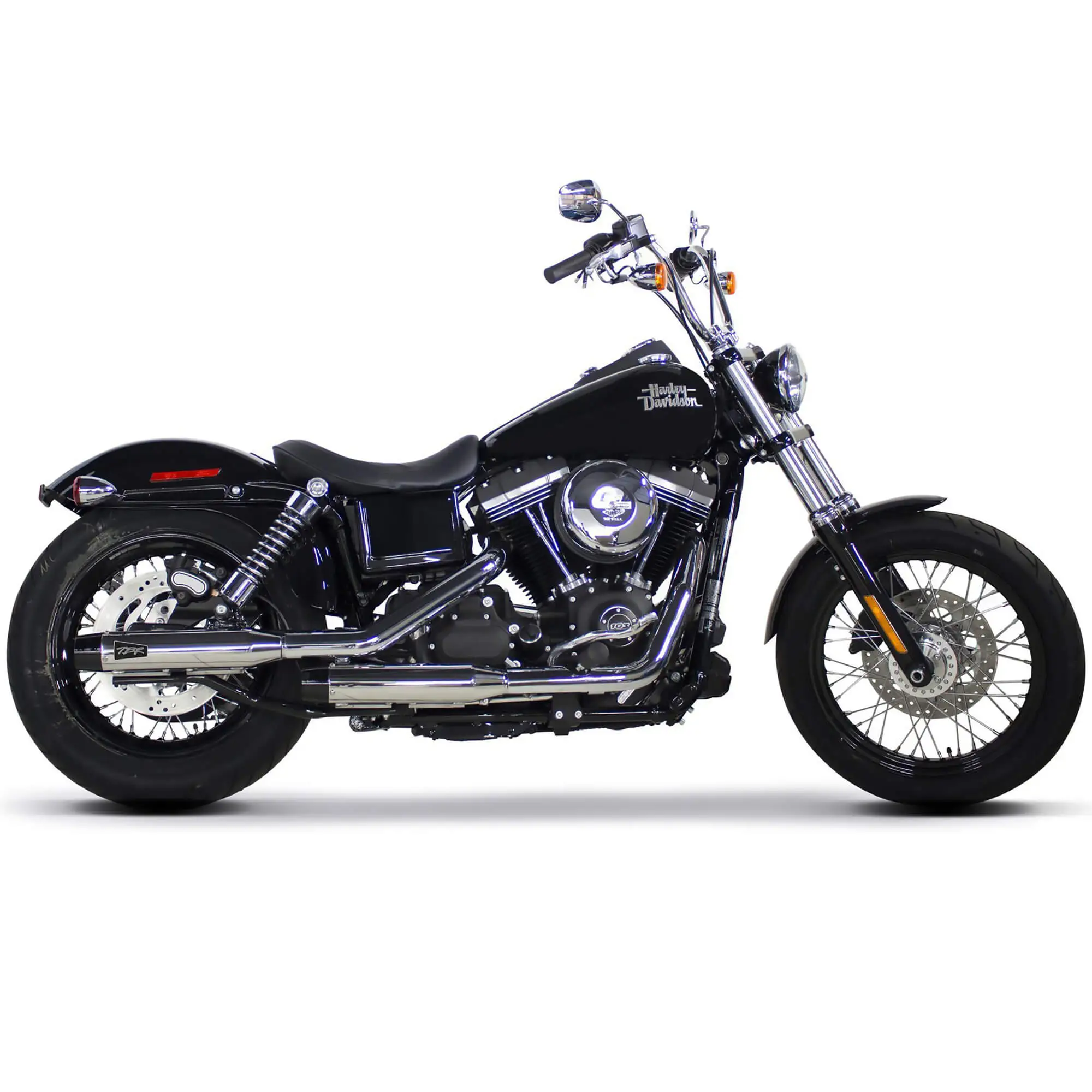 Two Brothers Racing Exhausts Comp-S Slip-On Mufflers - Chrome - Harley-Davidson Sportster And Dyna Models - Image 2