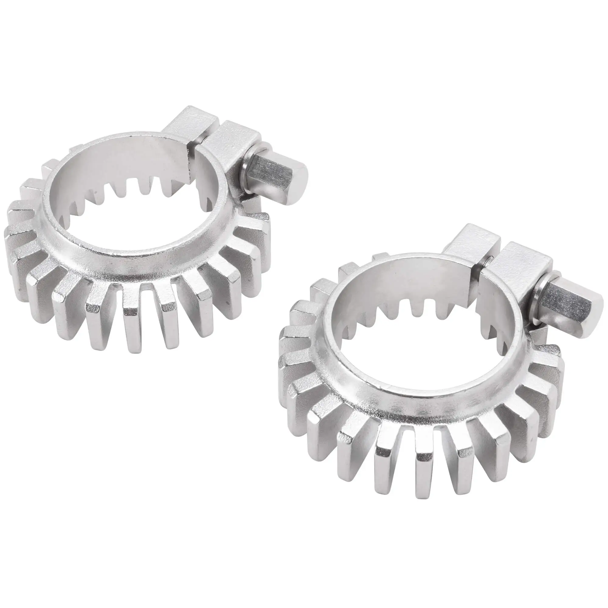 British Standard Stainless Steel Finned Exhaust Pipe Clamp 1950-1971 Triumph Unit & Pre-Unit OEM # 70-4501