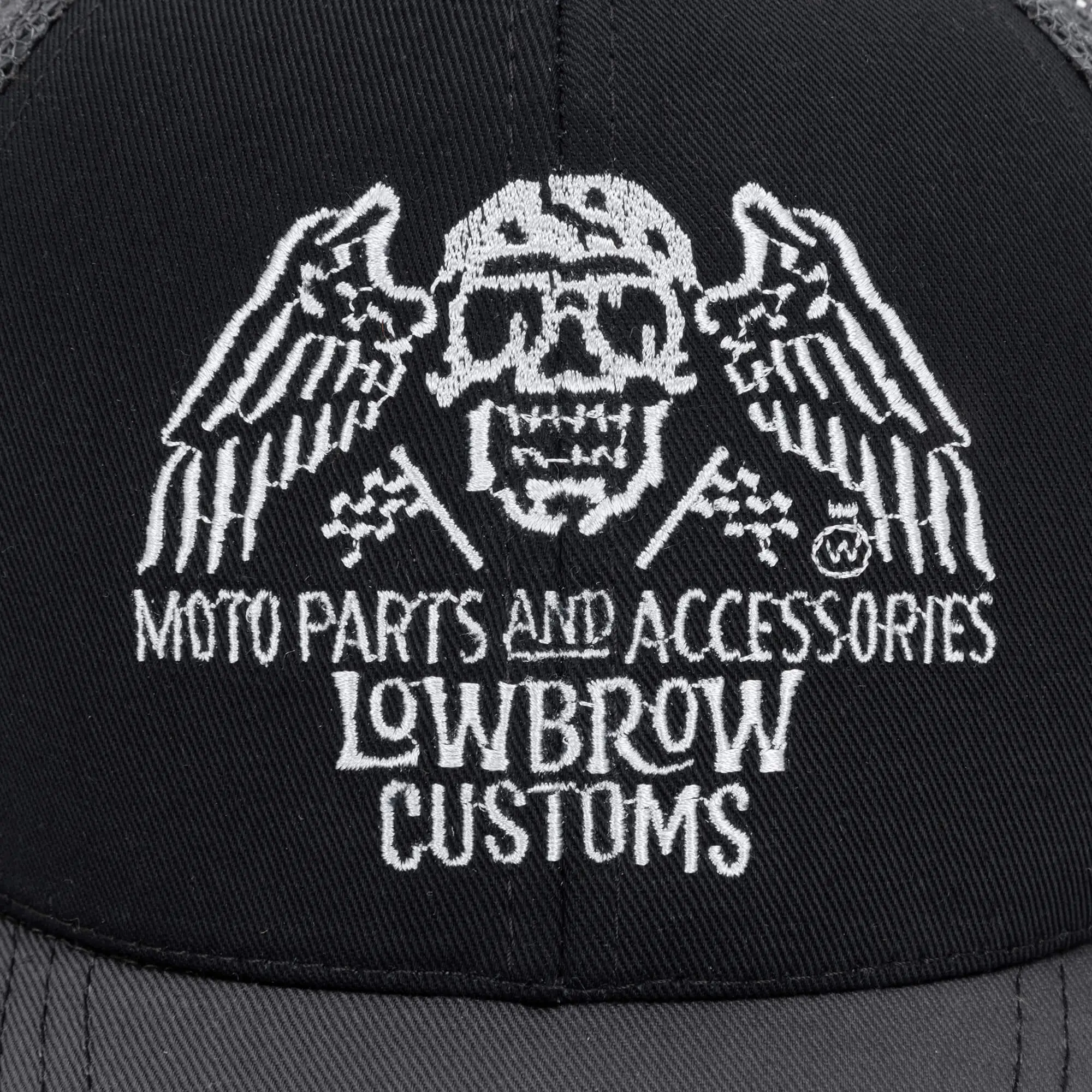 Lowbrow Customs Flying Skull Premium Snap Back Hat - USA Made - Image 4