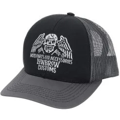 Lowbrow Customs Flying Skull Premium Snap Back Hat - USA Made