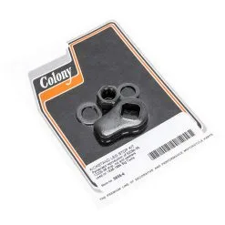 Colony #3635-4 Kickstand Leg Stop Kit - Parkerized - 1936-84 Harley-Davidson Big Twins