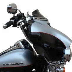Klock Werks Flare Windshield - 4 Inch - Black - 2014-Up Harley-Davidson FLH Models