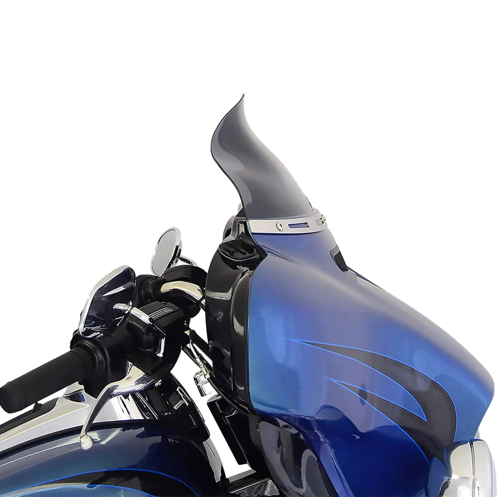 Klock Werks Flare Windshield - 6.5 Inch - Dark Smoke - 2014-Up Harley-Davidson FLH Models - Image 2