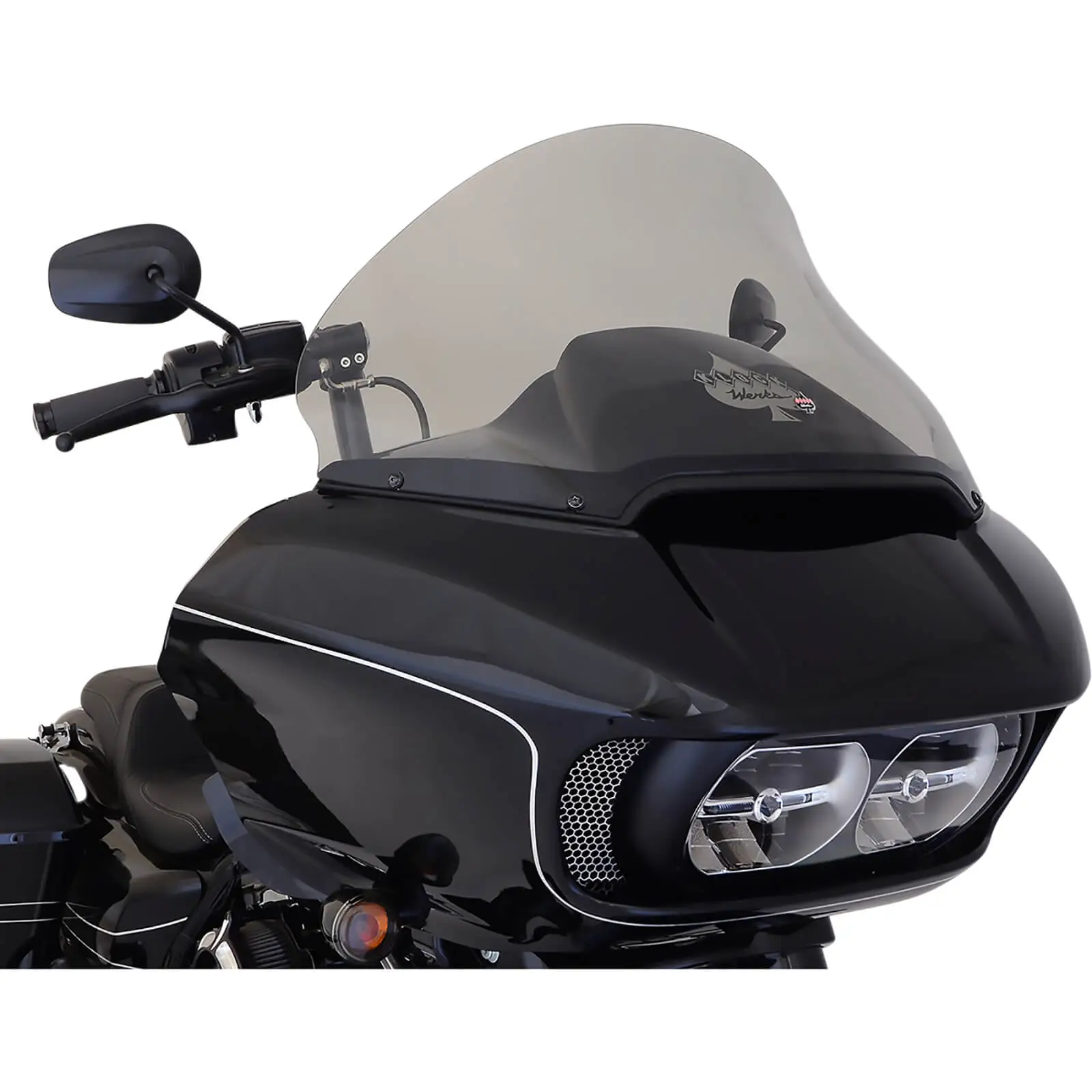 Klock Werks Pro-Touring Flare Windshield - 15 Inch - Tint - 2015-Up Harley-Davidson FLTR Models - Image 4