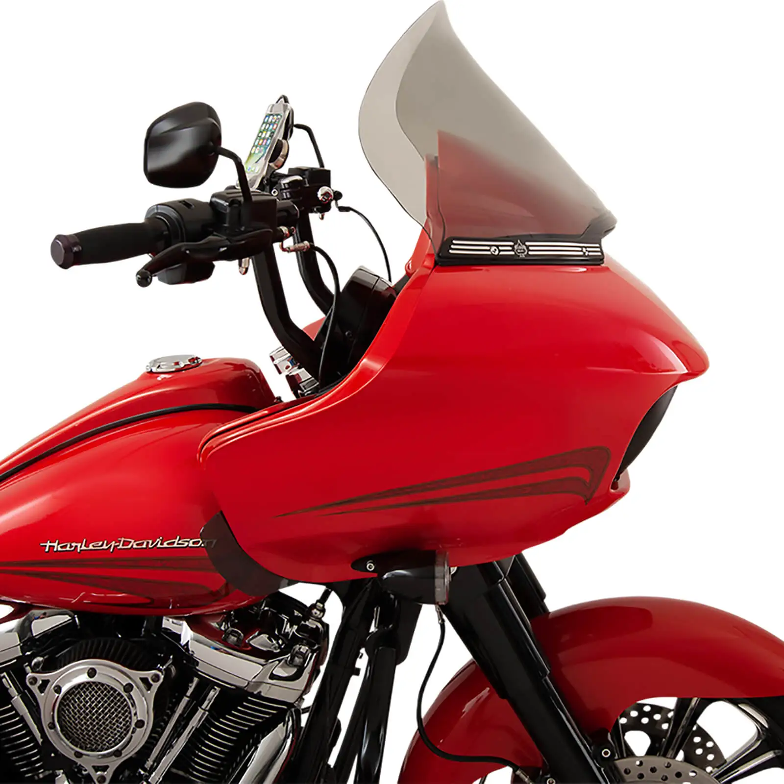 Klock Werks Pro-Touring Flare Windshield - 15 Inch - Tint - 2015-Up Harley-Davidson FLTR Models