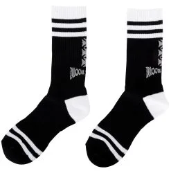 Mooneyes MOON Equipped 3 Iron Cross Reflector Socks - Black