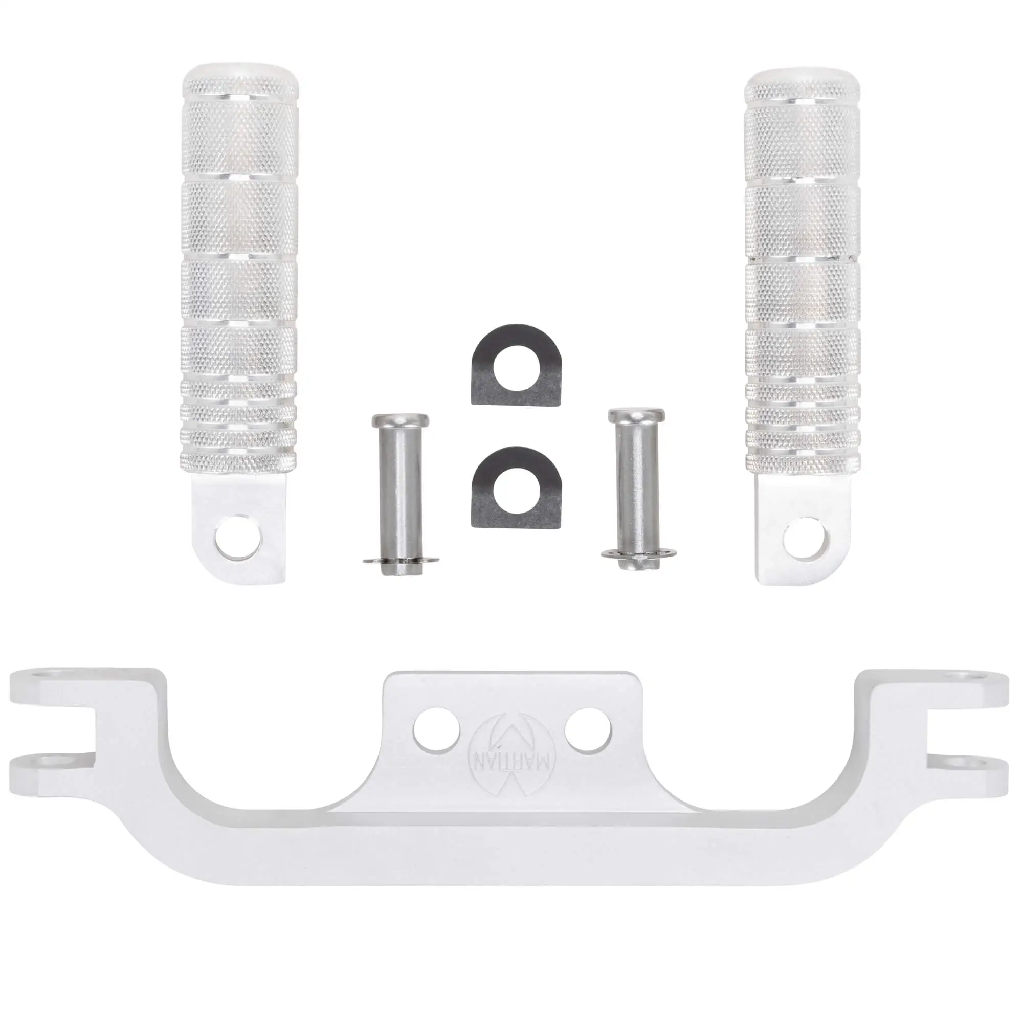 Martian Machine Highway Pegs - Harley-Davidson Sporsters - Raw Aluminum - Image 3