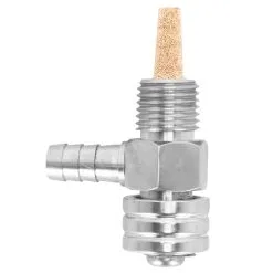 Prism Supply Co. 1/4 Inch NPT 90 Degree Petcock - Stainless Steel