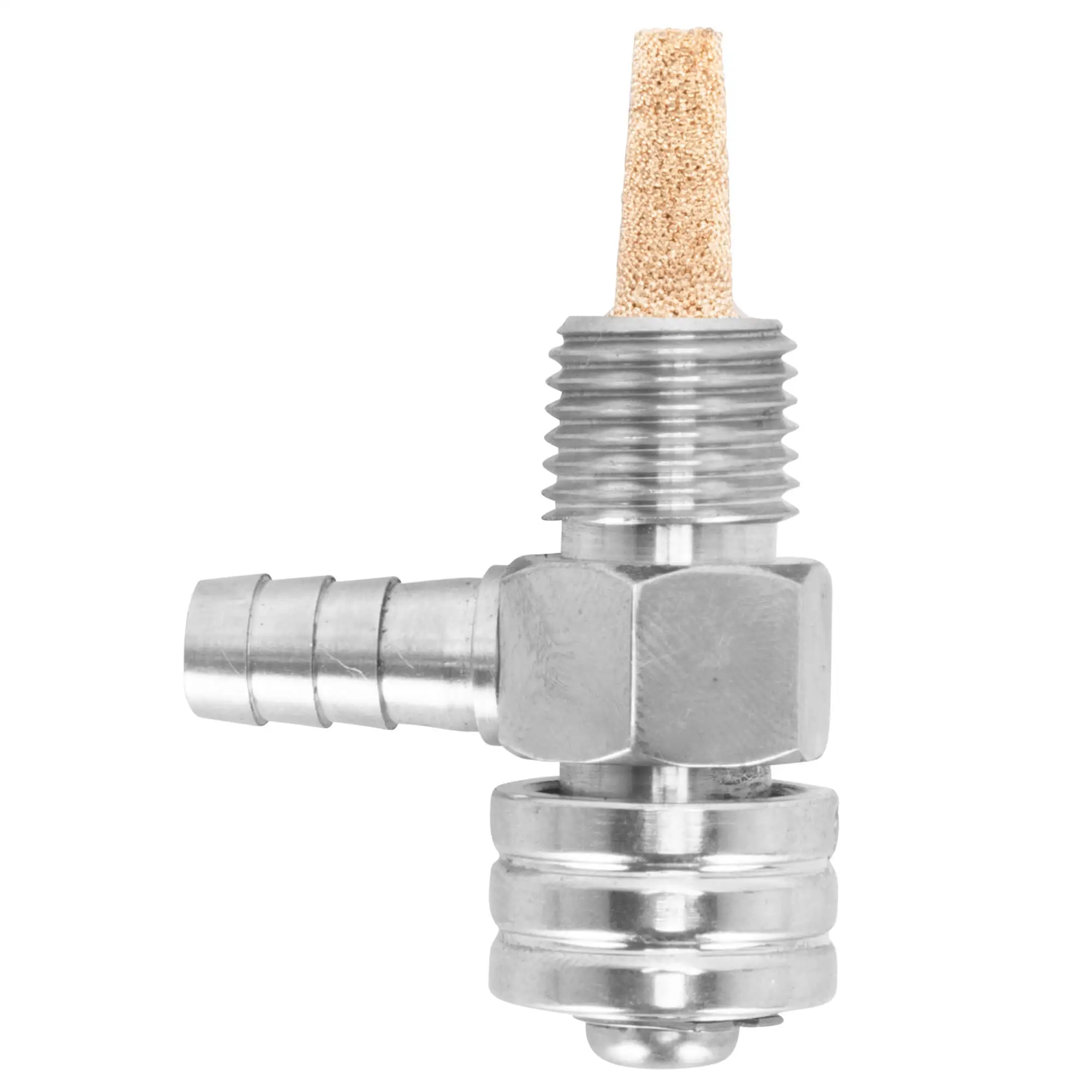 Prism Supply Co. 1/4 Inch NPT 90 Degree Petcock - Stainless Steel