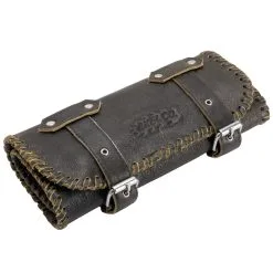 Axel Co. Braided Black Leather Tool Roll