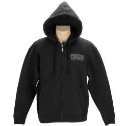 Lowbrow Customs Premium Blackout Zip-up Hooded Sweatshirt
